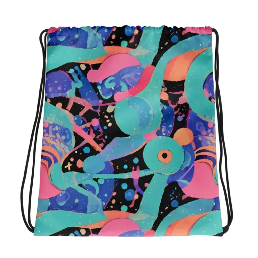 Candy Orbit on a Drawstring Bag