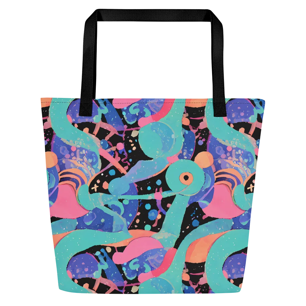 Candy Orbit on Large Tote Bag W/ Pocket — Front