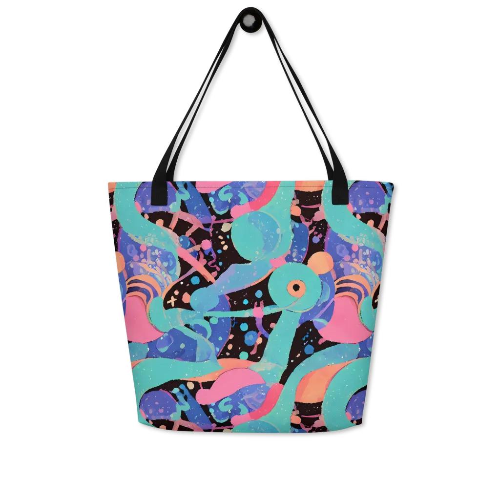 Candy Orbit on Large Tote Bag W/ Pocket — Front