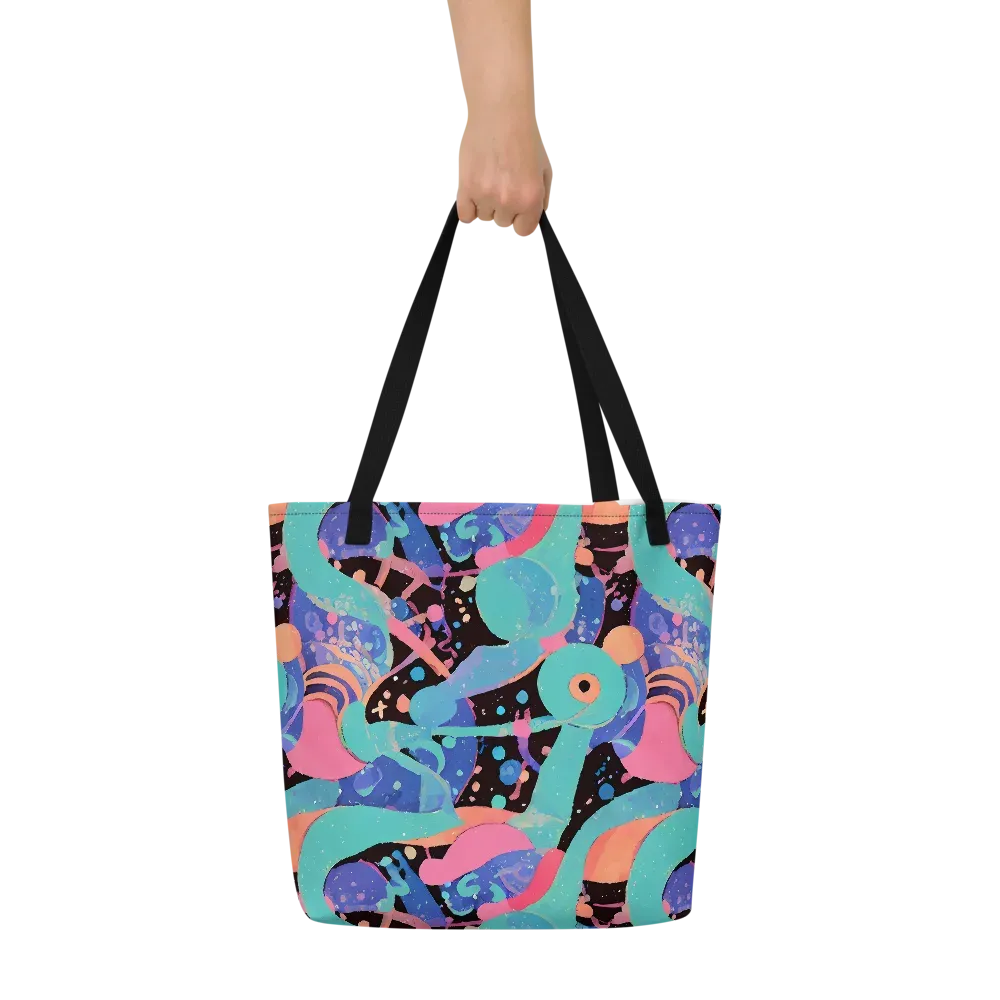 Candy Orbit on Large Tote Bag W/ Pocket — Front
