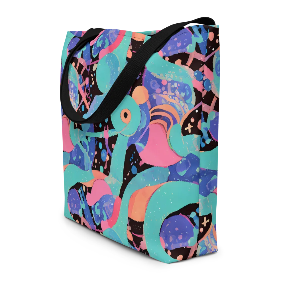 Candy Orbit on Large Tote Bag W/ Pocket — Front