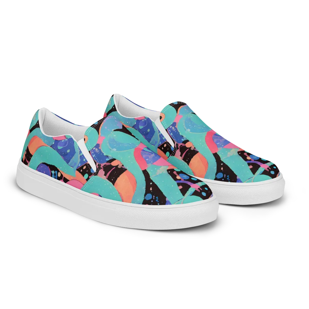 Candy Orbit on Women's Slip-On Canvas Shoes — Right Front