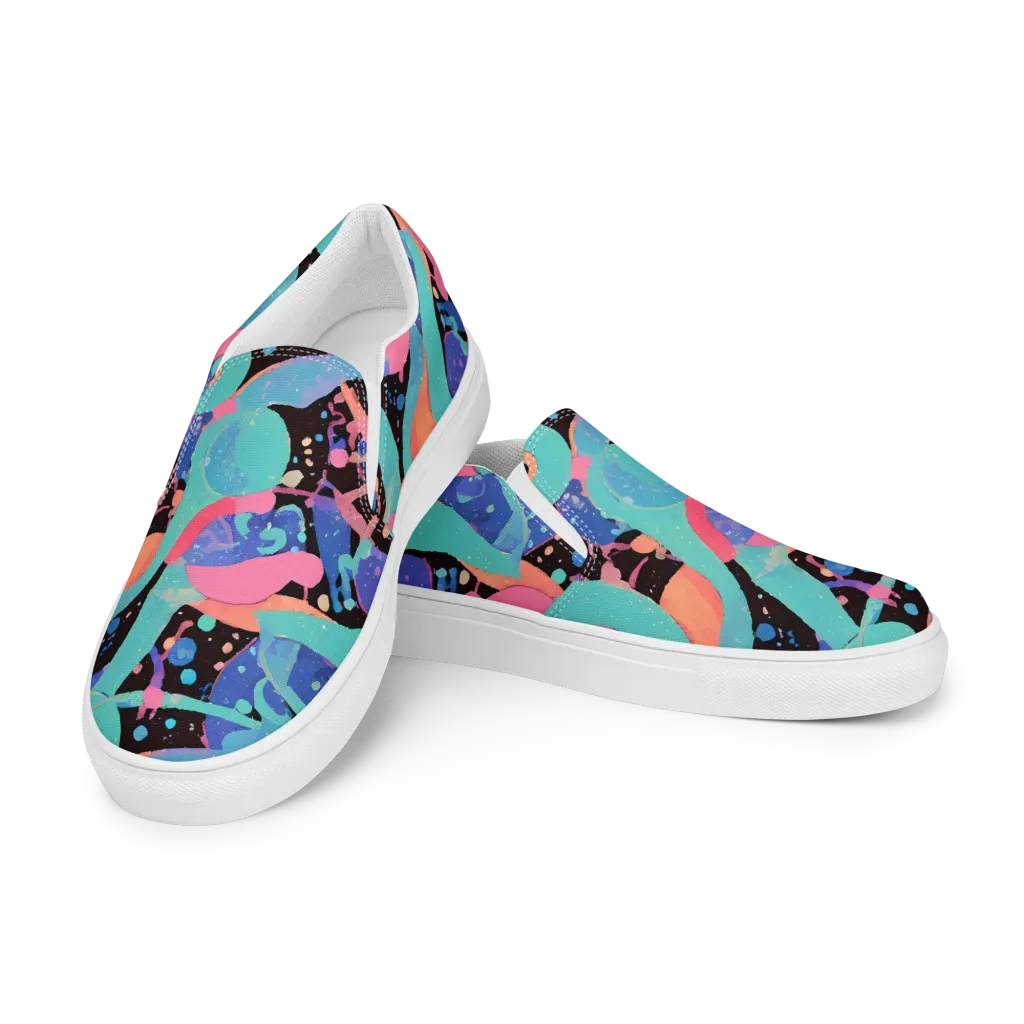 Candy Orbit on Women's Slip-On Canvas Shoes — Left Front