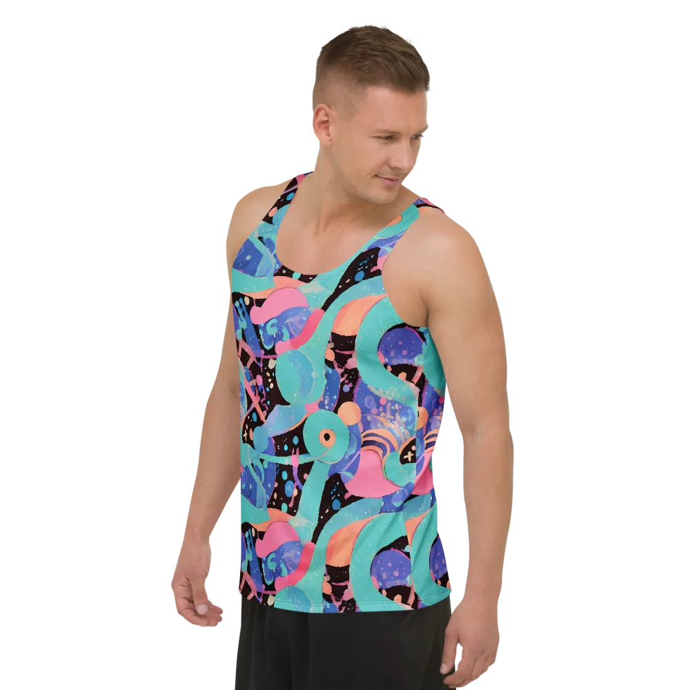Candy Orbit on Men's Tank Top — Left Front