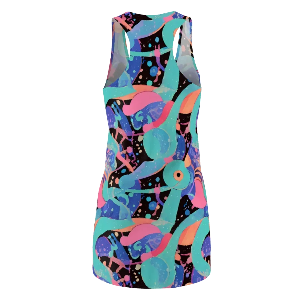 Candy Orbit on Racerback Dress — Back