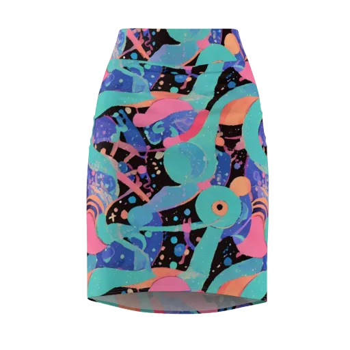 Candy Orbit on a Pencil Skirt