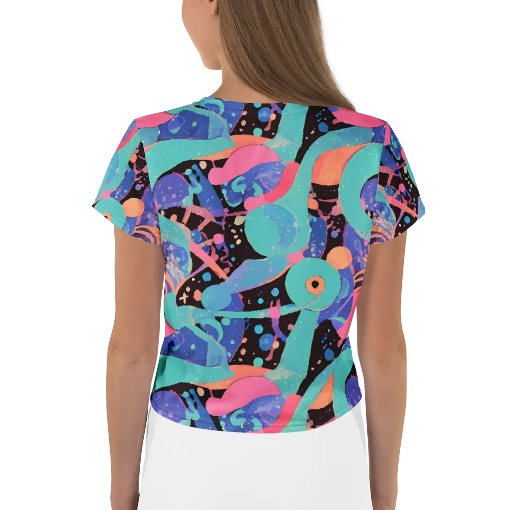 Candy Orbit on Crop Tee — Back