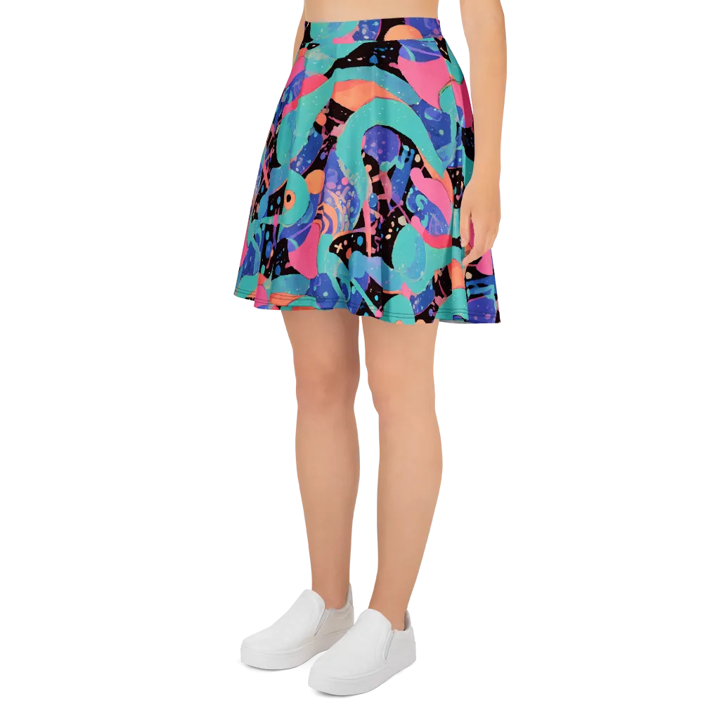 Candy Orbit on Skater Skirt — Left