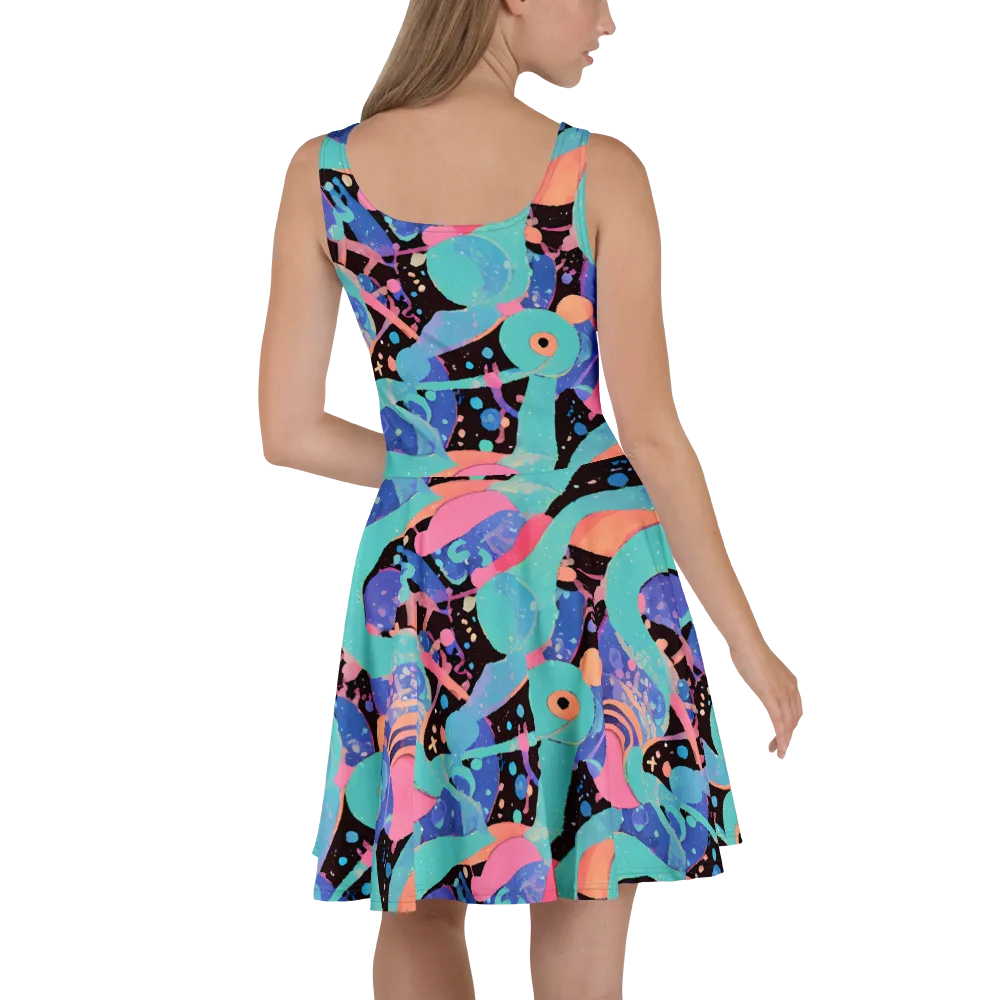 Candy Orbit on Skater Dress — Back