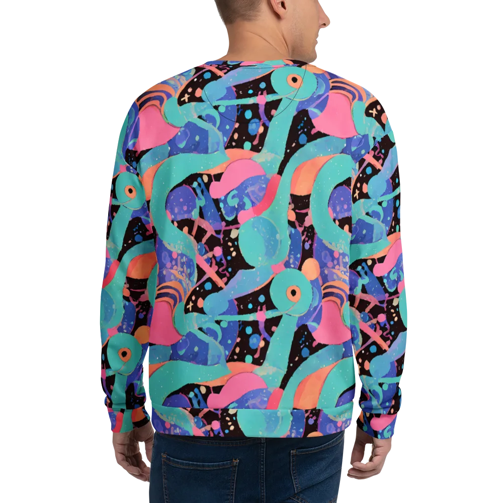 Candy Orbit on Sweatshirt — Back