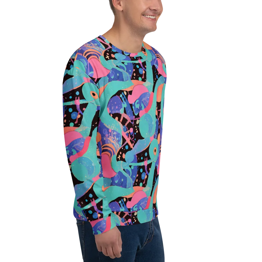 Candy Orbit on Sweatshirt — Right Front