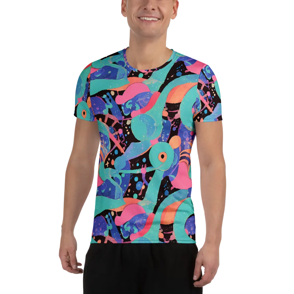 Candy Orbit on Men's Athletic T-Shirt — Front