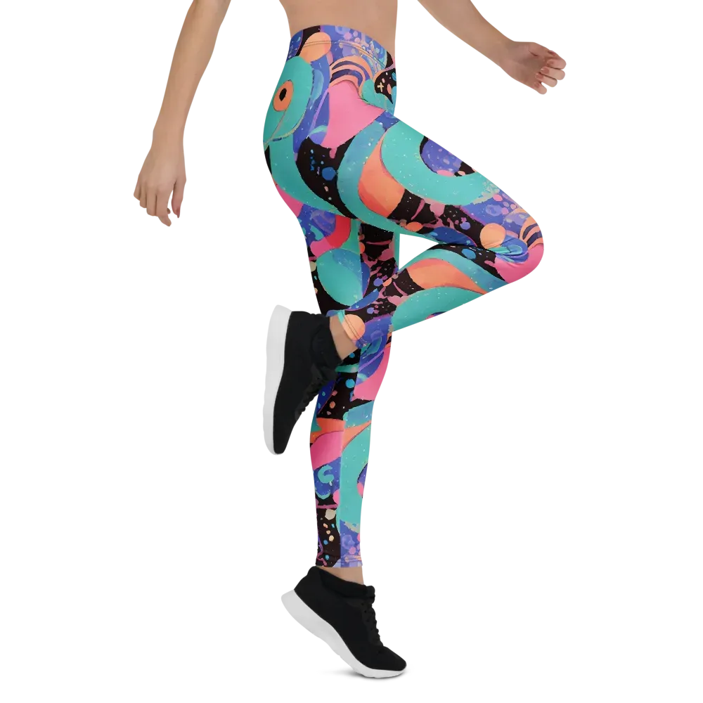 Candy Orbit on Leggings — Right