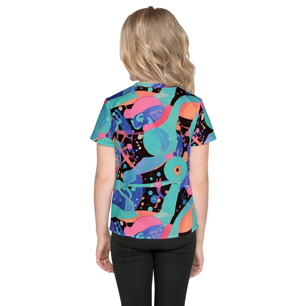 Candy Orbit on Kids Crew Neck T-Shirt — Back