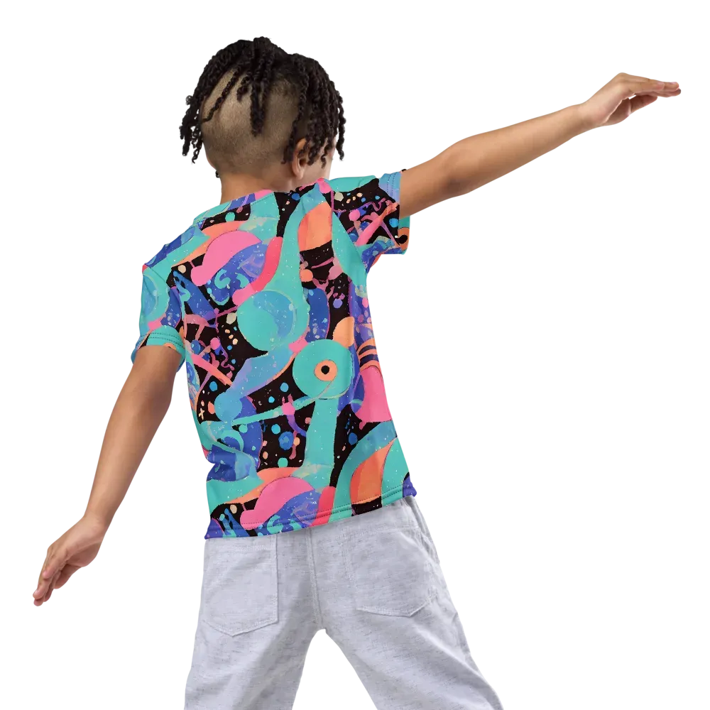 Candy Orbit on Kids Crew Neck T-Shirt — Back