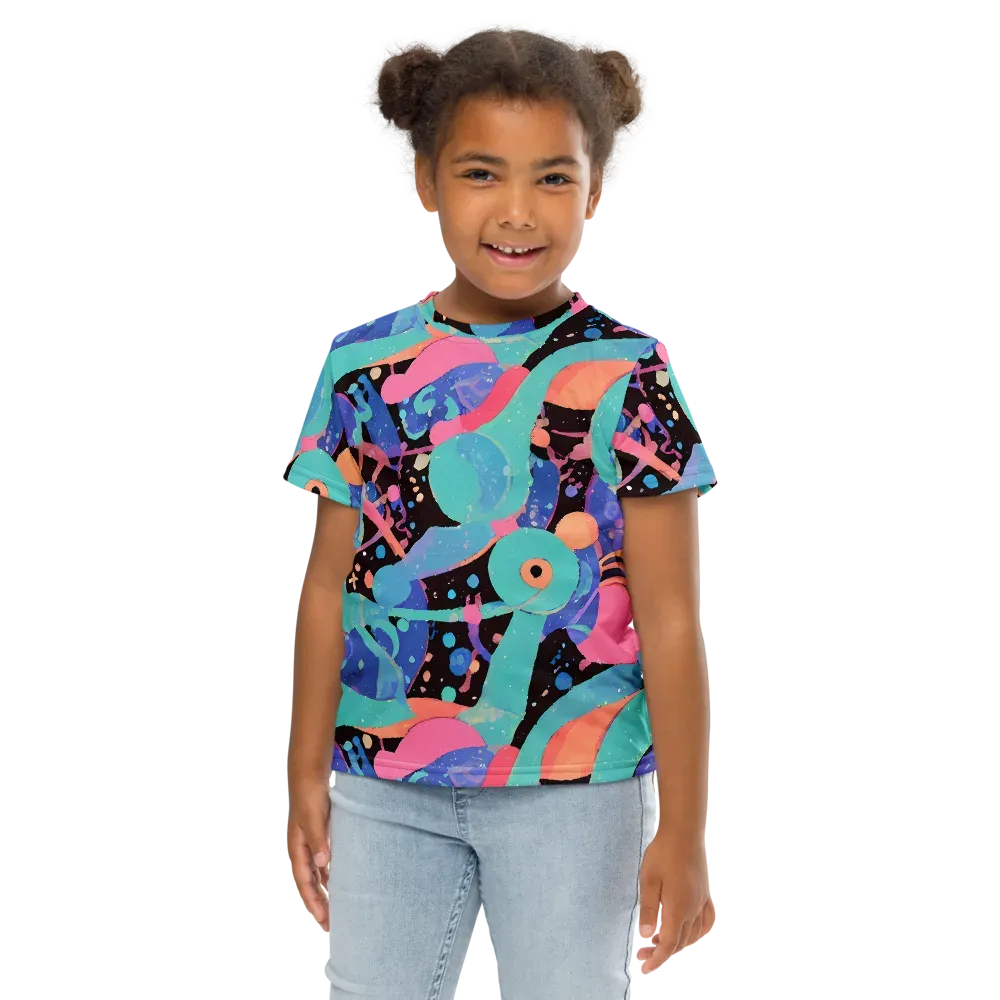 Candy Orbit on Kids Crew Neck T-Shirt — Front