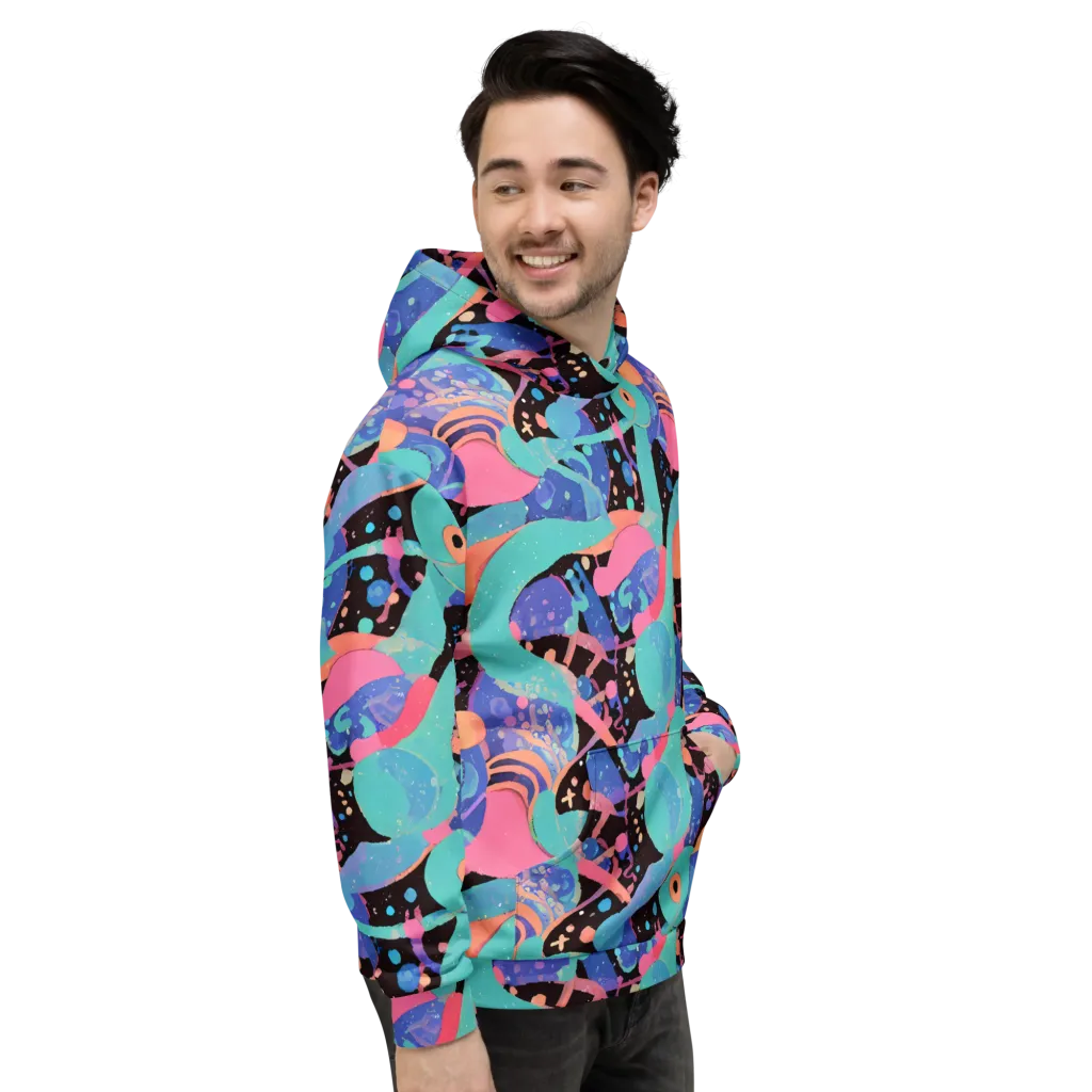 Candy Orbit on Hoodie — Right