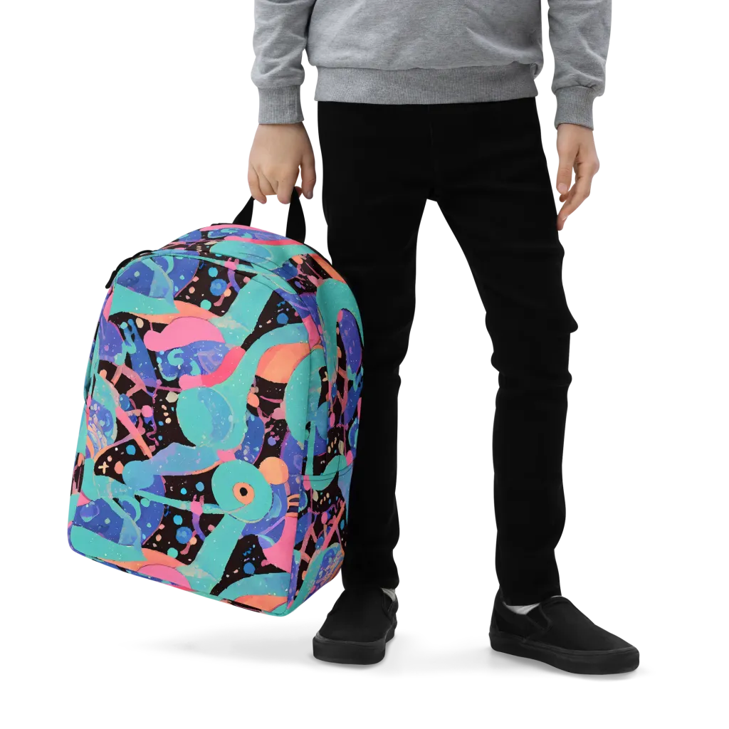 Candy Orbit on Minimalist Backpack — Zoomed-in
