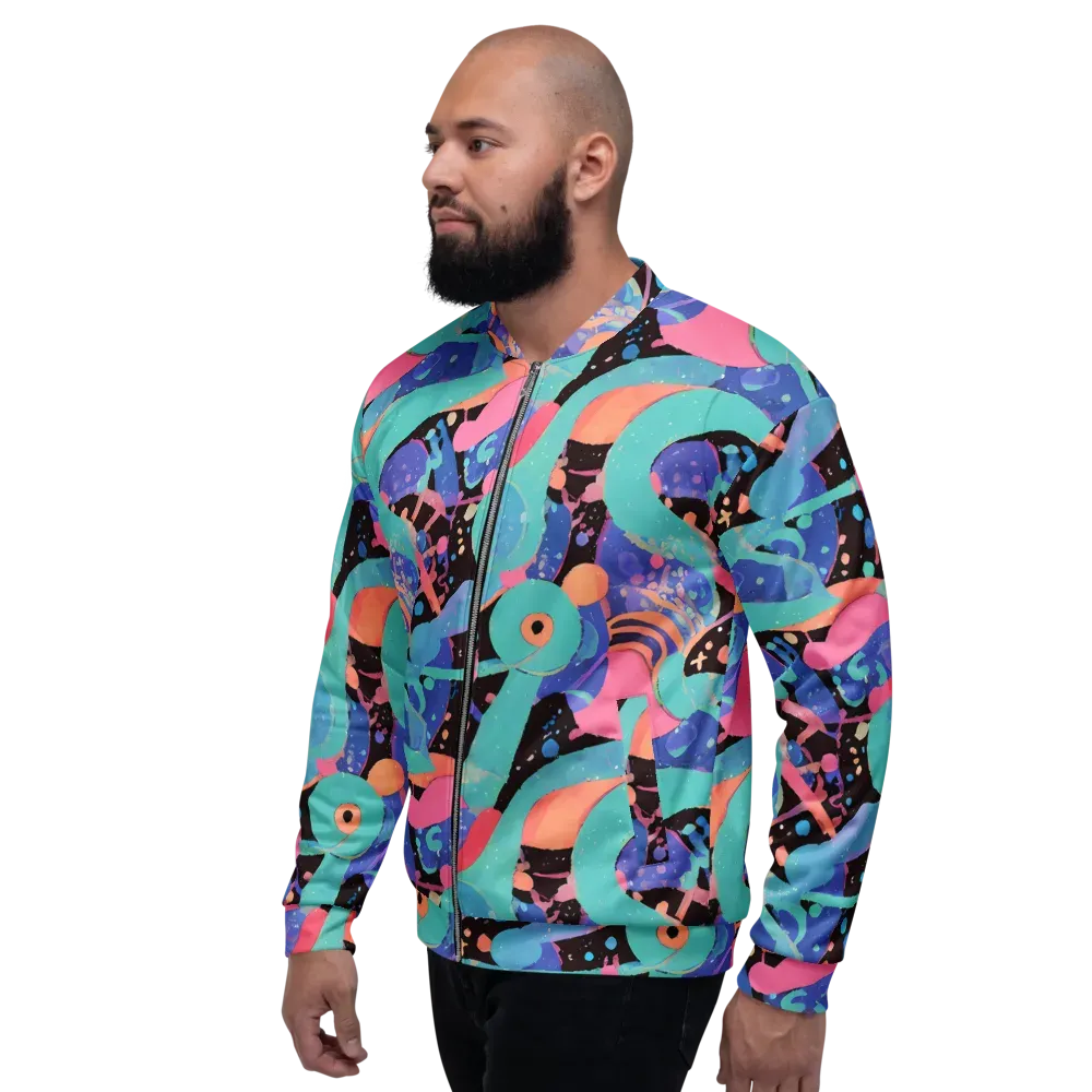 Candy Orbit on Bomber Jacket — Left