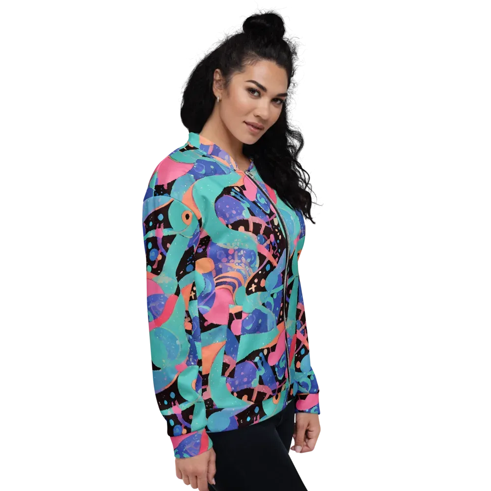 Candy Orbit on Bomber Jacket — Right