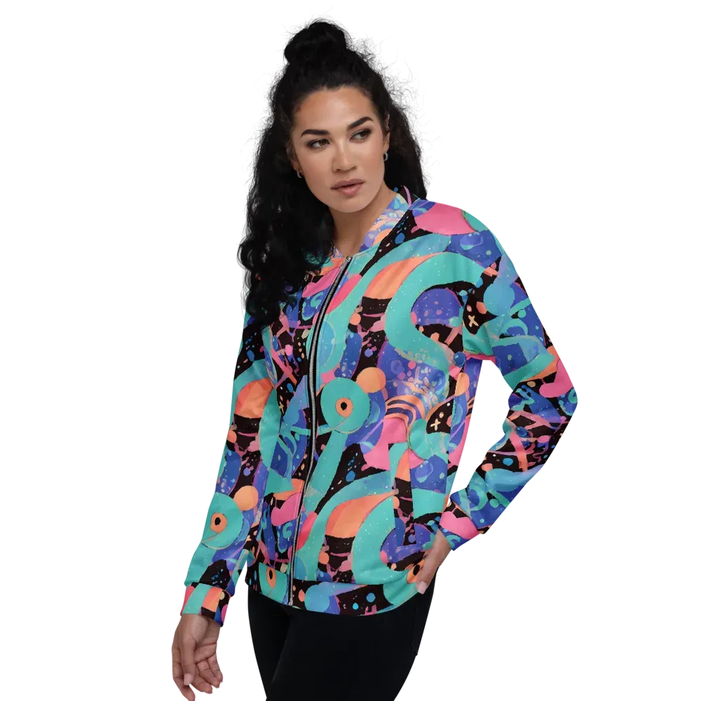 Candy Orbit on Bomber Jacket — Left