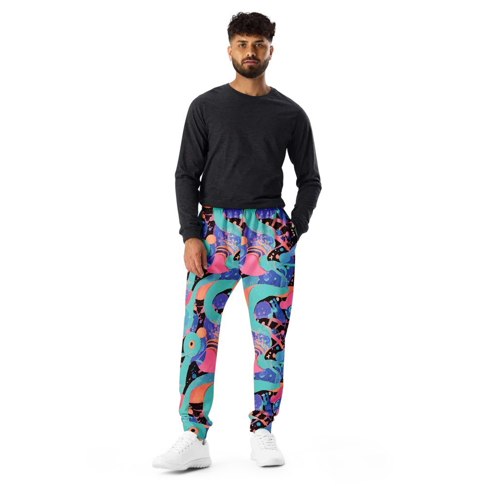 Candy Orbit on Men's Joggers — Front