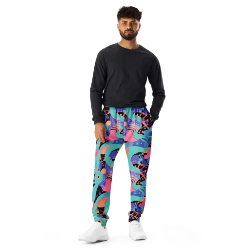 Candy Orbit on a Men's Joggers