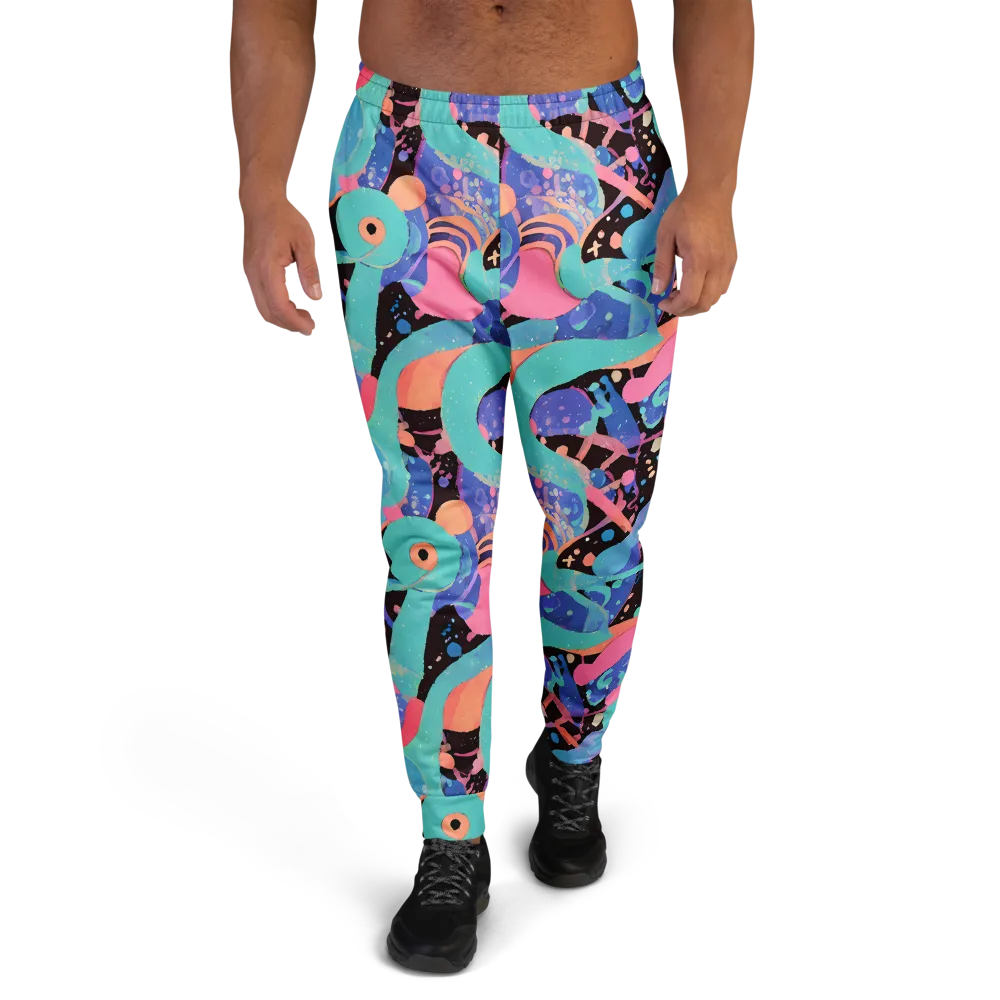 Candy Orbit on Men's Joggers — Front