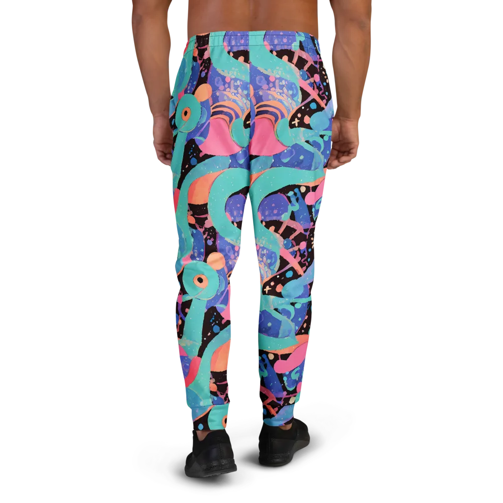 Candy Orbit on Men's Joggers — Back