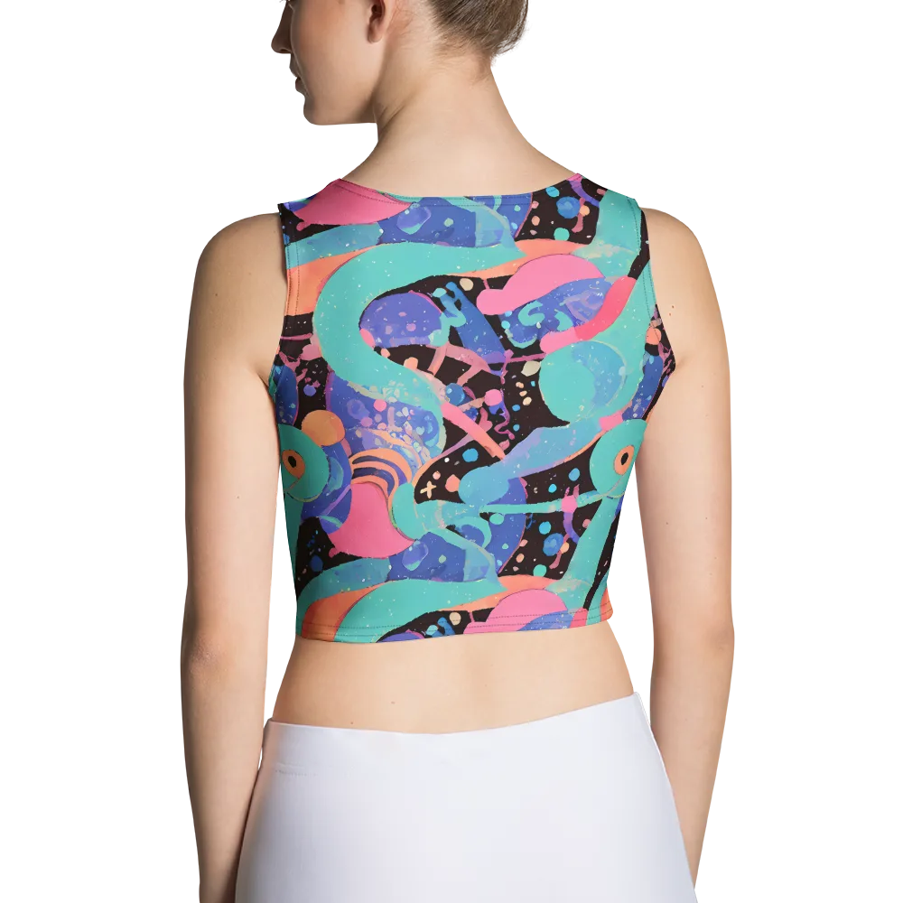 Candy Orbit on Crop Top — Back
