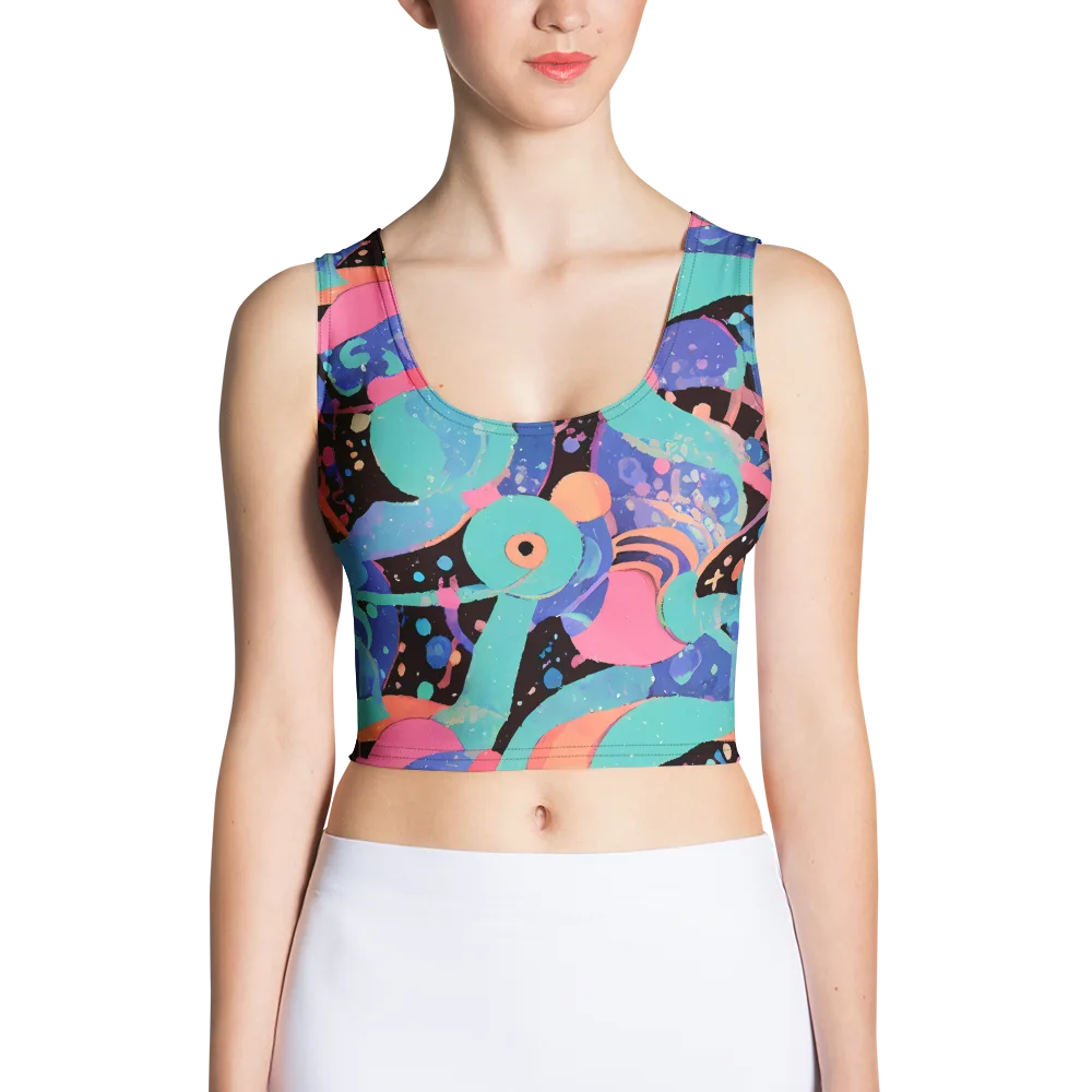 Candy Orbit on Crop Top — Front