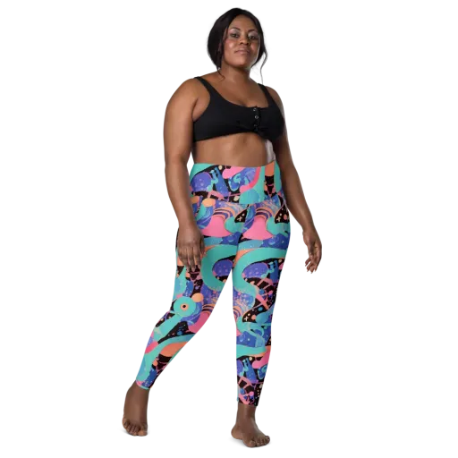 Candy Orbit on a Leggings with Pockets