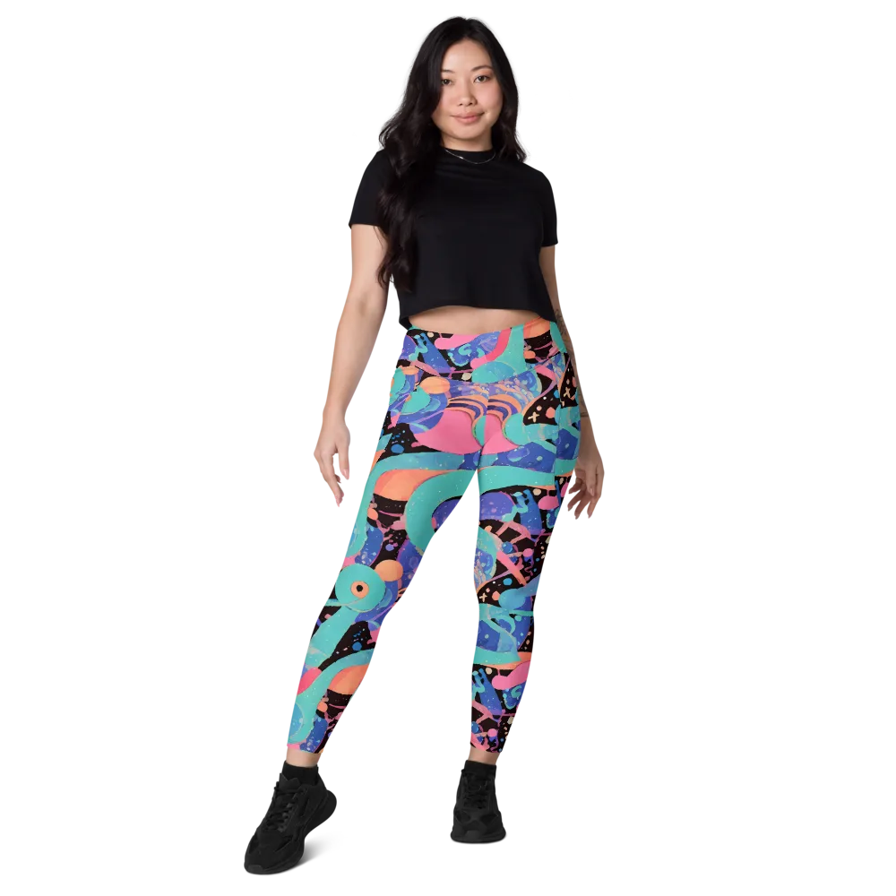 Candy Orbit on Leggings with Pockets — Front