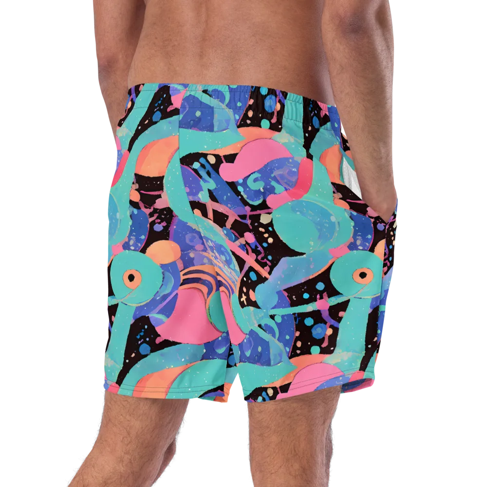 Candy Orbit on Swim Trunks — Right Back