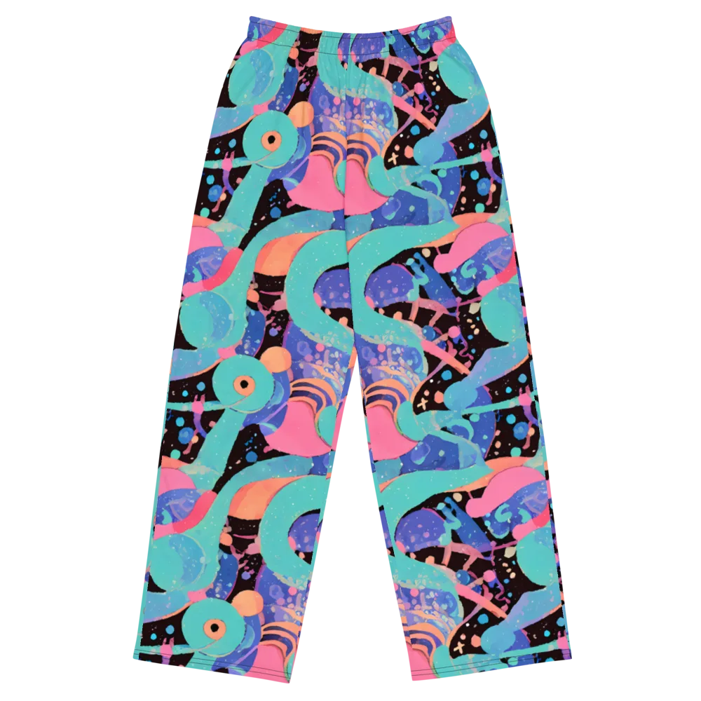 Candy Orbit on Wide-Leg Pants — Front