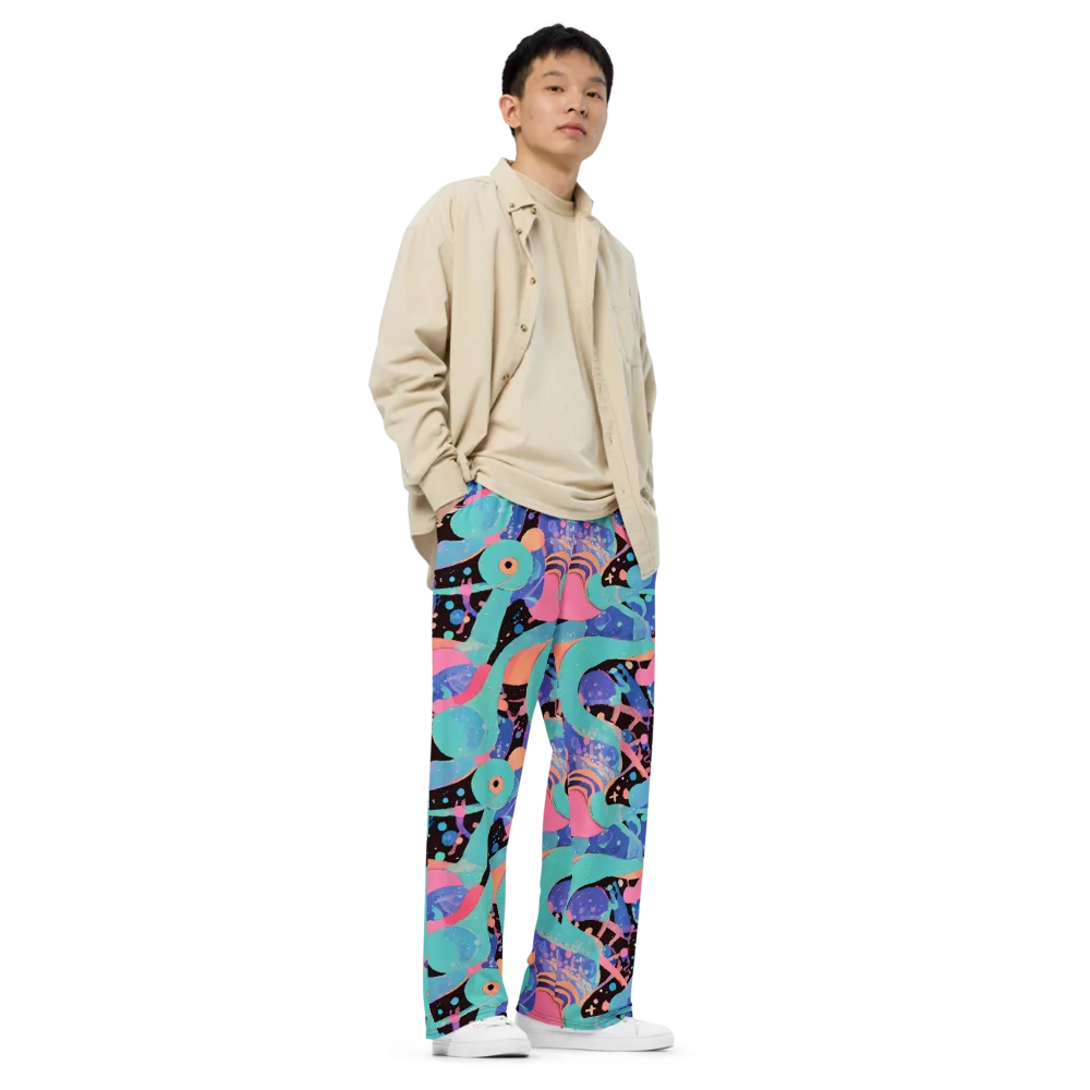 Candy Orbit on Wide-Leg Pants — Right Front