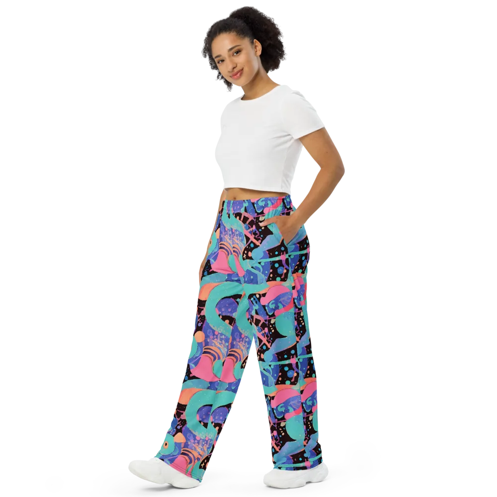 Candy Orbit on Wide-Leg Pants — Left Front
