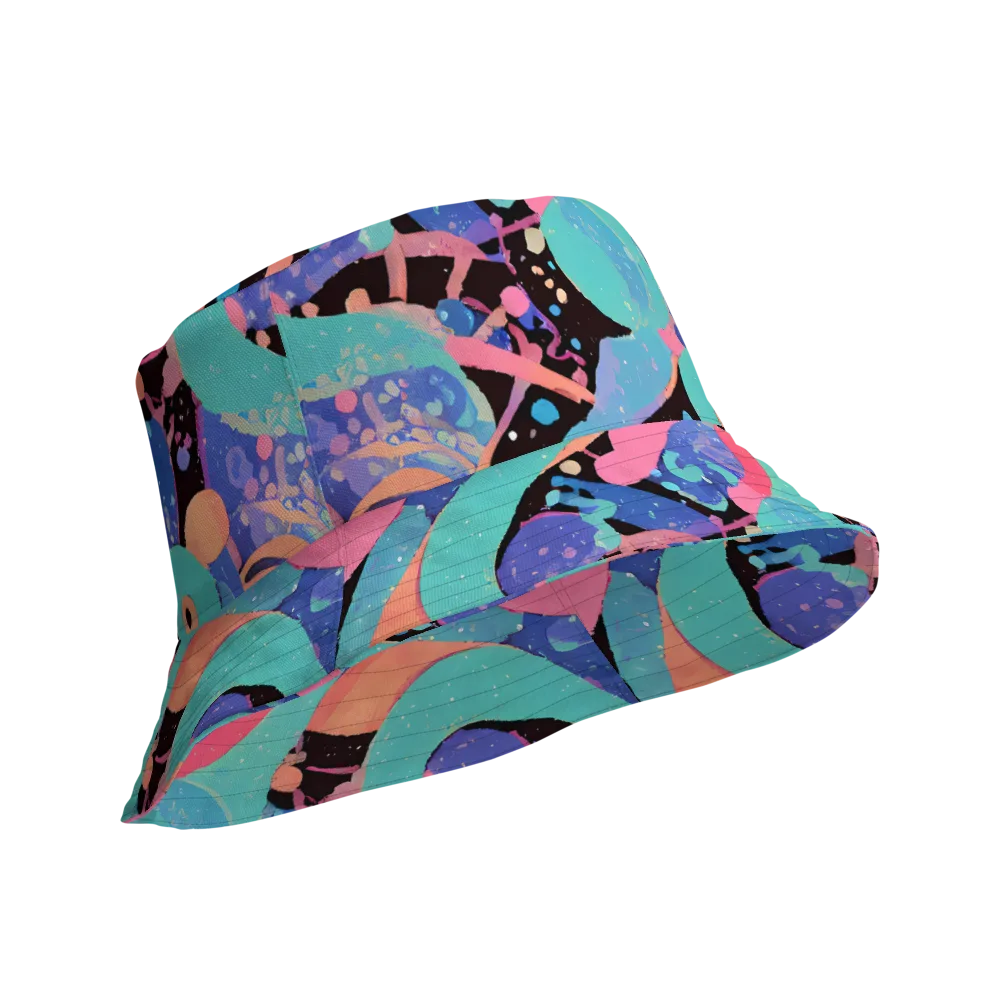Candy Orbit on Reversible Bucket Hat — Product details Outside