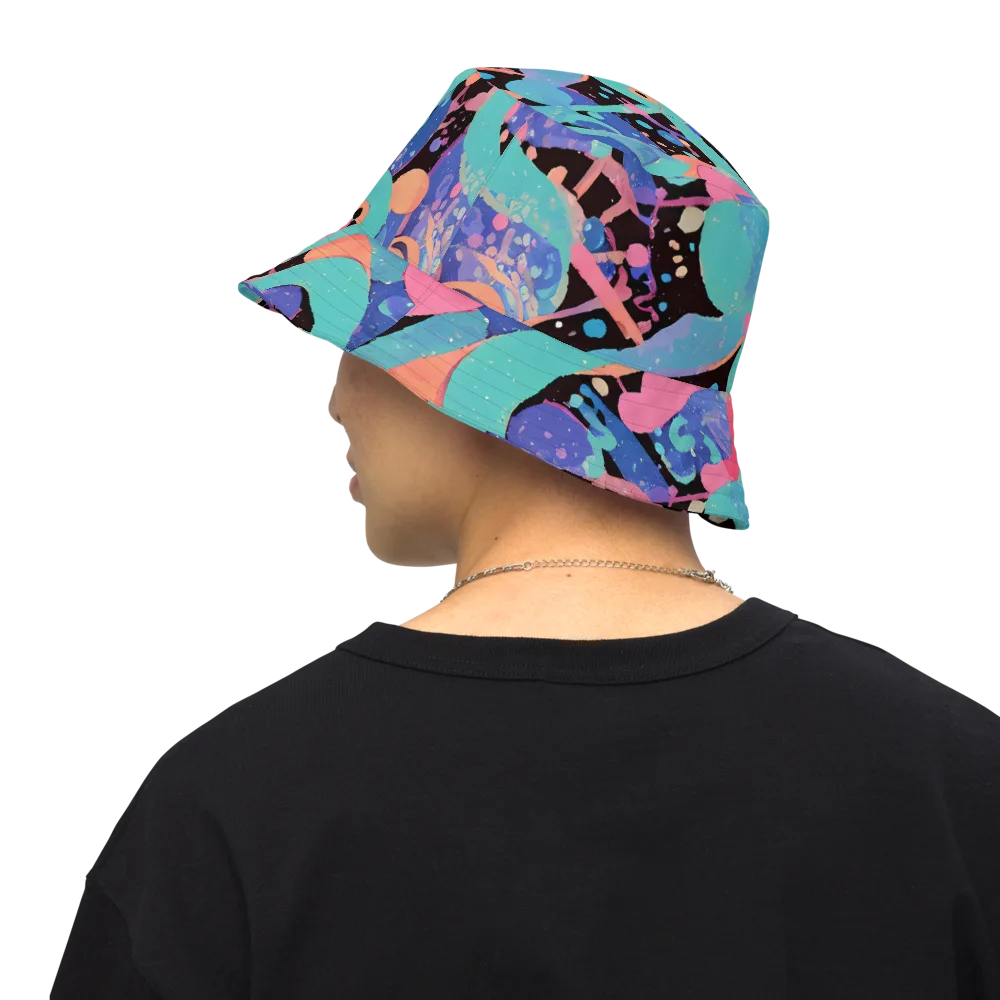 Candy Orbit on Reversible Bucket Hat — Back Inside