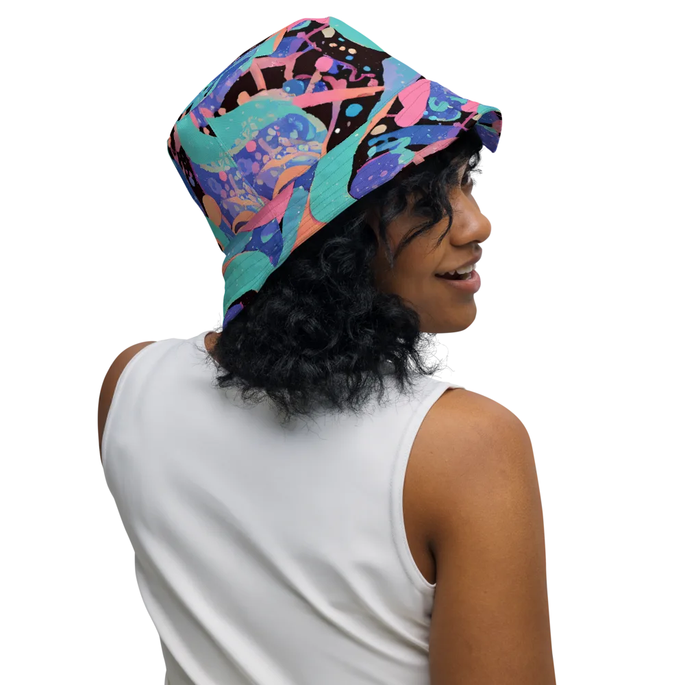 Candy Orbit on Reversible Bucket Hat — Right Outside