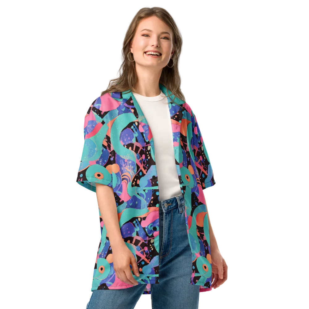 Candy Orbit on Button Shirt — Front