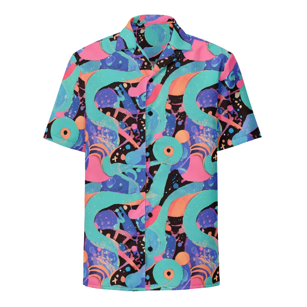 Candy Orbit on Button Shirt — Front