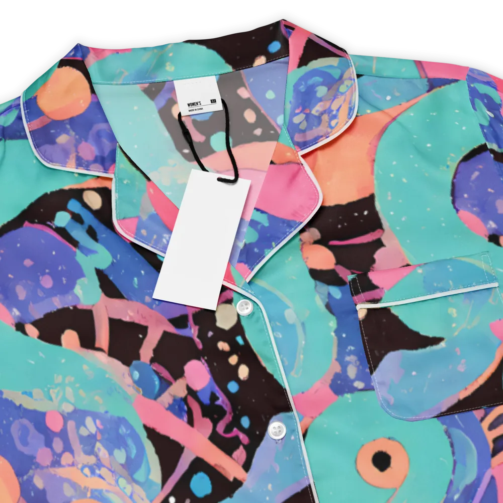 Candy Orbit on Women's Short Sleeve Pajama Top — Product details