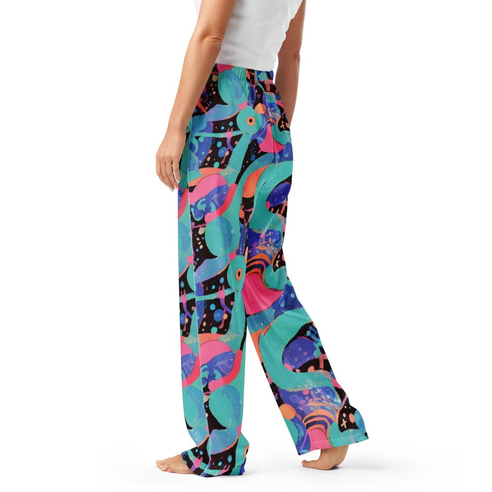 Candy Orbit on Women's Pajama Pants — Left