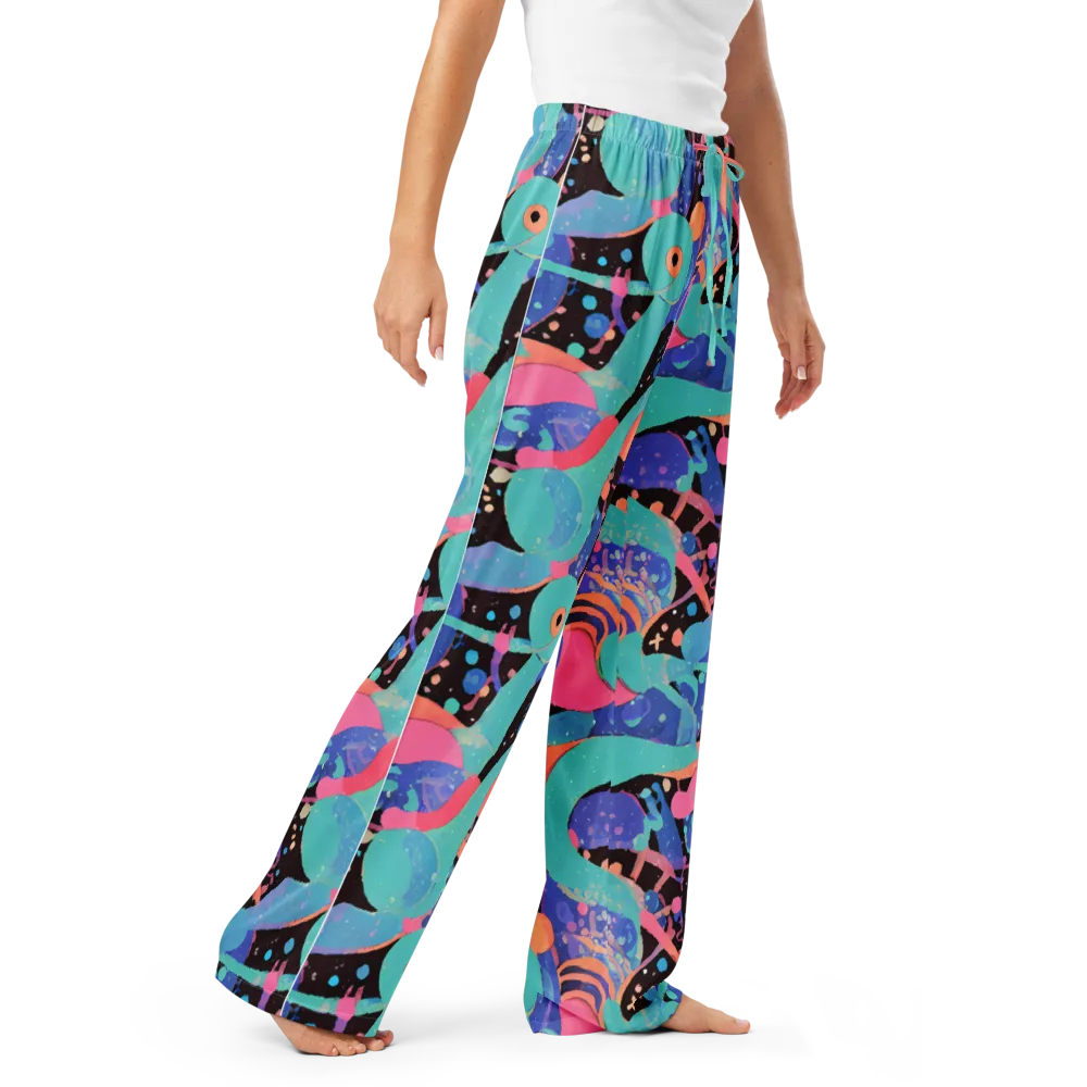 Candy Orbit on Women's Pajama Pants — Right Front