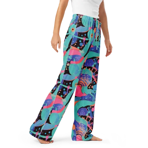Candy Orbit on a Women's Pajama Pants