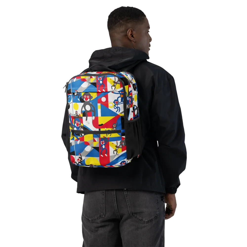 Primate Geometry on Utility Backpack — Back