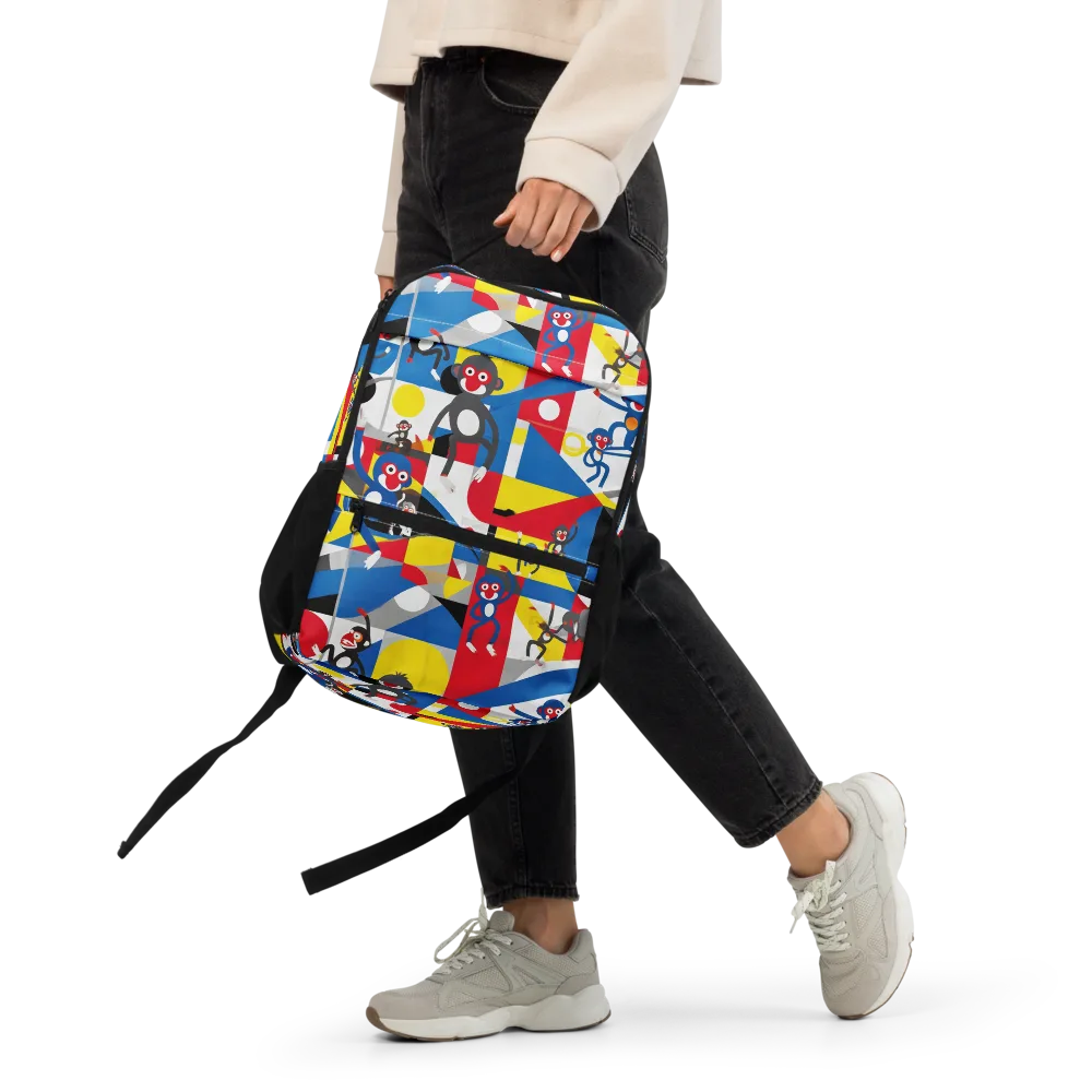Primate Geometry on Utility Backpack — Front