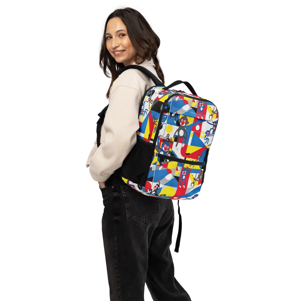 Primate Geometry on Utility Backpack — Back