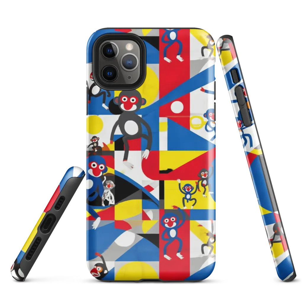 Primate Geometry on Tough Case for iPhone® — Front
